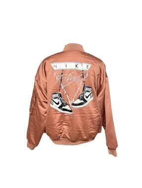 NWT $250 Nike Jordan Flight Renegade Bomber Jacket Women's Small DQ9802-215 NEW
